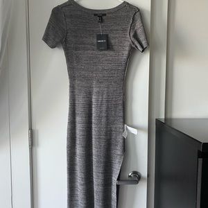 F21 Bodycon Midi Dress with side slit
